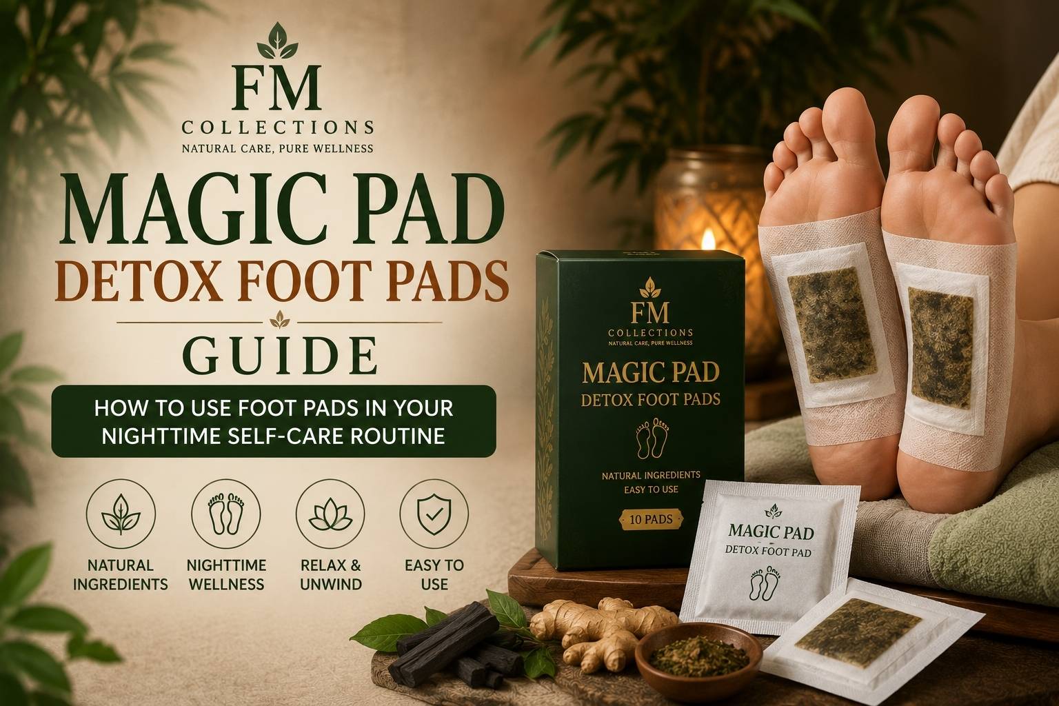 Magic Pad Detox Foot Pads Guide – How to Use Foot Pads for Your Nighttime Self-Care Routine